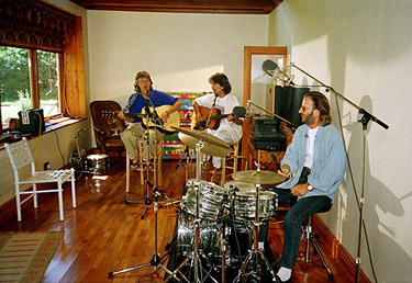 The tiny studio was very cramped but was all the Beatles could afford...